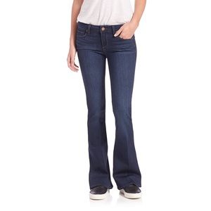 paige | lou lou stretch flare jeans clark indigo wash 25